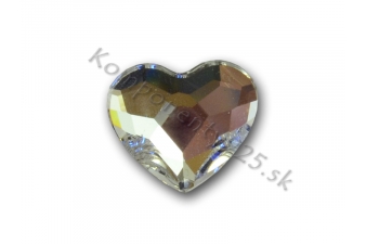 2808 Srdce Nalepovacie 10mm Crystal Obrázok pre 2808 Srdce Nalepovacie 10mm Crystal
