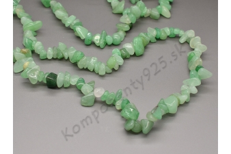 0081 Aventurín zelený zlomky 80cm šnúra Obrázok pre 0081 Aventurín zelený zlomky 80cm šnúra